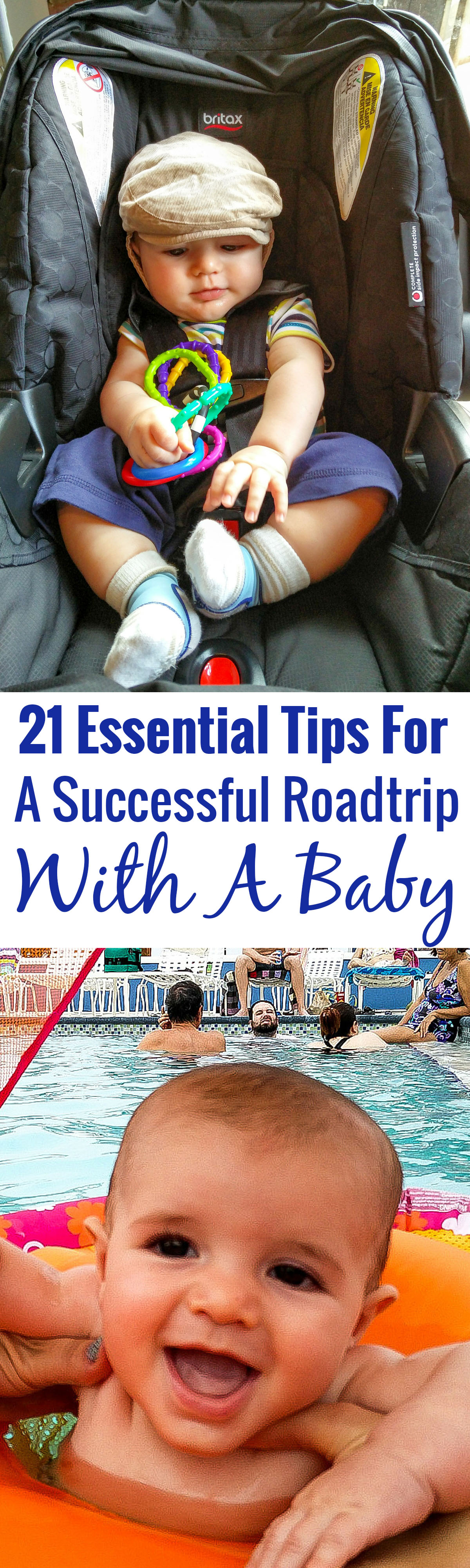 21 Essential Tips for Successful Road Trip with a Baby. Covering everything from what to pack to when to schedule the journey