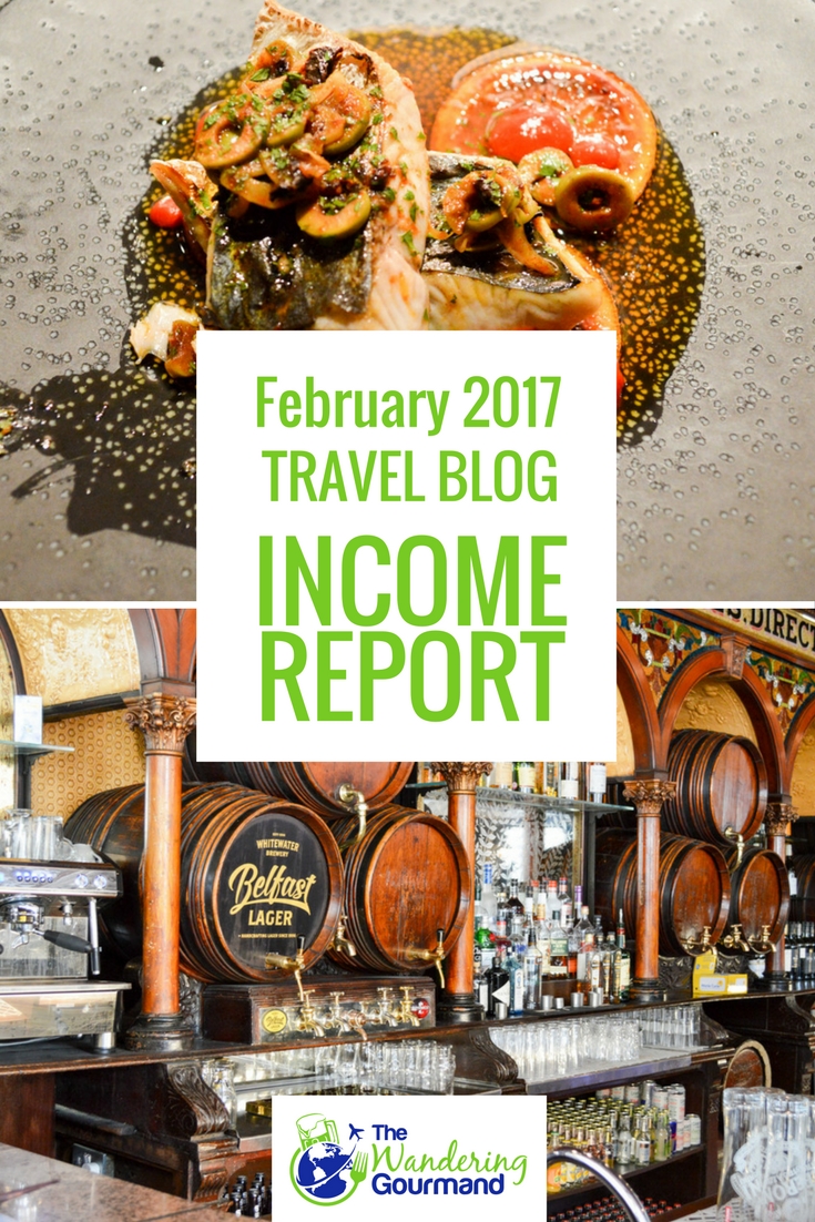 Each month I publish a travel blog income report to inspire others to exit he cubicle hamster race. Here's February's edition.