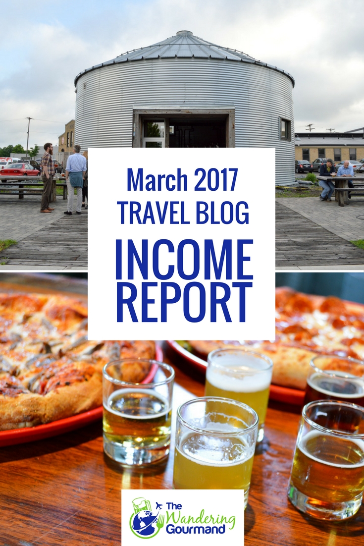 Each month I publish a travel blog income report to inspire others to exit he cubicle hamster race. Here's March's edition.